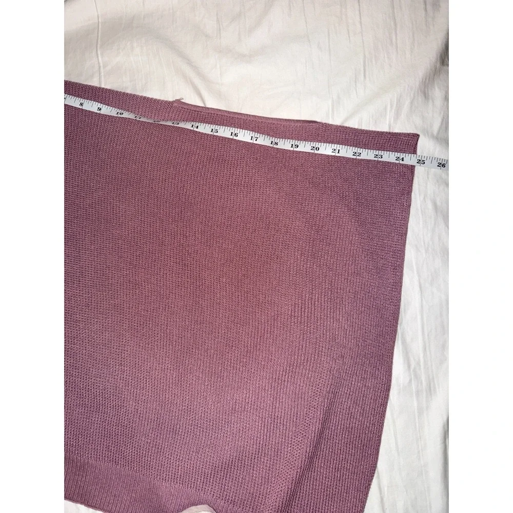 Lululemon Forward Flow‎ Poncho Mauve Pink Silk Blend Knit Wrap One Size OS